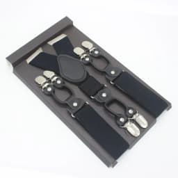 3.5*120cm Man's Fashion Suspenders Genuine Leather 6 Clips Brace Male Vintage Casual Wedding Party Trousers Strap