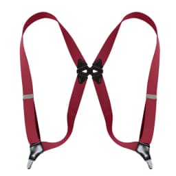 Fashion Suspenders for Men Side Clip Style 3.5cm Wide Heavy Duty Big Tall Adjustable Elastic Hip-Clip Trouser Braces Dad Gifts