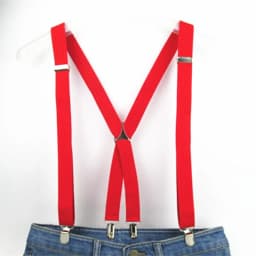 Adult Size Solid Color Men Suspenders 2.5CM Wide Elastic Strap X- Back Adjustable Braces for Women Pants Stays