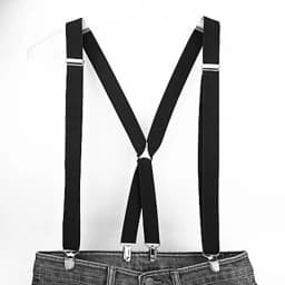 Adult Size Solid Color Men Suspenders 2.5CM Wide Elastic Strap X- Back Adjustable Braces for Women Pants Stays