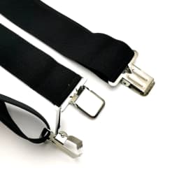 Large Strong Clips on Men Suspenders Unisex Braces 50mm Wide 5 Solid Color High Elastic Adjustable Suspender Belt for Heavy Work