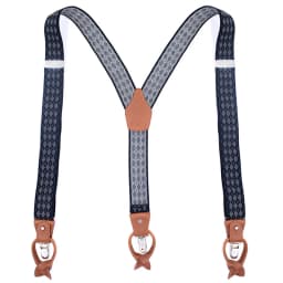 Leather Suspender Men Suspenders giarrettiere Male Casual suspensorio button-end Trousers Strap Father/Husband's Gifts NBD9123