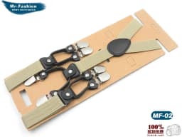 Fashion Suspenders 6 Clips Man's Braces Adjustable Elasticity Suspensorio Bretelles Hommes Y-Back Ligas Tirantes 2.5*120cm