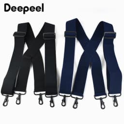 1Pc 5cm Wide Adult Men's Suspenders 4 Clip Hooks Elastic Straps Adjustable Men Braces Male Jockstrap Skirt Jeans Accessories