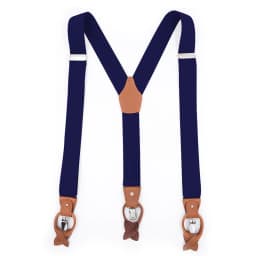 Genuine Leather Suspenders Fashion Braces Man's Suspenders Buttons Suspensorio Trousers Strap Father/Husband's Gift 3.5*120cm