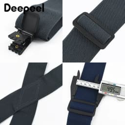 5*120cm Fashion Adults Men's Suspenders X-type 4 Clips Braces Wide Adjust Elastic Strap Harness Man Male Jockstrap for Pants