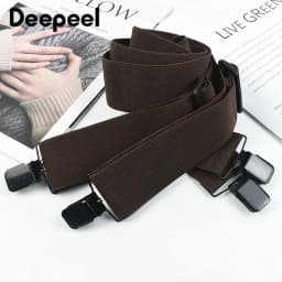 5*120cm Fashion Adults Men's Suspenders X-type 4 Clips Braces Wide Adjust Elastic Strap Harness Man Male Jockstrap for Pants