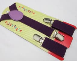 2021 New Fashion Black Plain Color Children /Kids Adjustable Clip-on Y-back Suspenders Braces For Boy and Girls For 1-8 Years