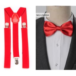 Suspenders Bow Tie Set Men Fashion Suspensorio for Man Boy Women Bowtie Braces Trousers Tirantes Wedding Leisure Shirt Stays