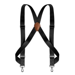 Trucker Suspenders for Men Work Heavy Duty 3.5cm Wide X-Back with 2 Side Hooks Clips Adjustable Elastic Big Tall Trouser Braces
