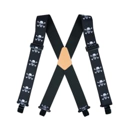 MELOTOUGH Men's Suspenders Fully Elastic 2 inch Wide X back Heavy Duty Work Suspenders