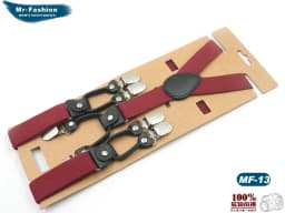 Man's Suspenders Adult Braces Male Vintage Adult Suspensorio Trousers Strap Father/Husband's Gift 2.5*120cm Black Leather NEW