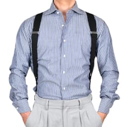 Adjustable Elastic Hip-Clip Suspenders for Men Side Clip Style 3.5cm Wide Heavy Duty Big Tall Trouser Braces Strap Belt Dad Gift