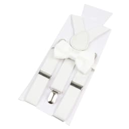 Elastic Leather Suspenders Bowtie Set Braces Men Women Sage Green Adjustable Braces Straps For Wedding Y-Back Shirt Accessories