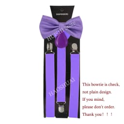 HUISHI Fashion Plain Black Suspenders for Men Navy Red Burgundy Braces Unisex Strap Bretels Mannen Women Bow Tie Suspenders Blue