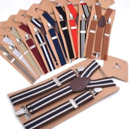 3Clips Men's Suspenders Men Braces Supports Tirantes For Women Elastic Adjustable Pants Straps Clothing 2.5*110cm