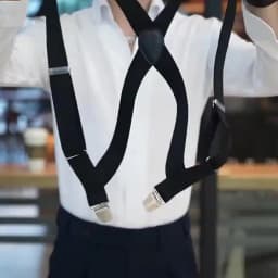Men's Heavy Duty Suspenders with 3 Strong Clips High Elastic Adjustable Braces Pants Holder for Wedding Wear