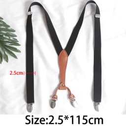 4Clips Men's Suspenders Men Braces Supports Tirantes for Women Elastic Adjustable Pants Straps Clothing 2.5*115cm
