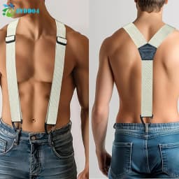 ●1Pc Y-Type Back Design Tactical Hidden Suspenders For Men Heavy Duty Work Under Clothes Daily Wear Accerssories