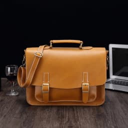 GUMST Men's Briefcase Handbag Crazy Horse Pu Leather Messenger Travel Bag Business Men Tote Bags Man Casual Crossbody Briefcases