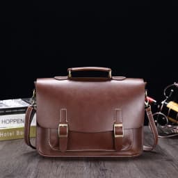 GUMST Men's Briefcase Handbag Crazy Horse Pu Leather Messenger Travel Bag Business Men Tote Bags Man Casual Crossbody Briefcases