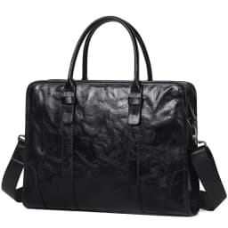 Coffee / Black Men Bag Handbag Genuine Leather Laptop Briefcase Male Shoulder Messenger Bags Large Capacity Men Briefcases
