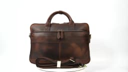 Retro Laptop Briefcase Bag Genuine Leather Handbags Casual 15.6' Business Bag Daily Working Tote Bags Men Male Bag for Documents