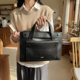 Business Office Luxury Personalized Briefcase Commuting Woman PU Leather Large Capacity Documrnt Bag Travel 14 Inch Laptop Bag