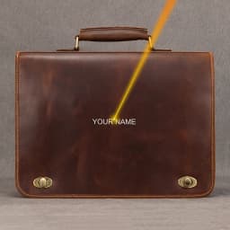 Luufan Men's Laptop Briefcase Genuine Leather Handbag Casual Daily Working Tote Male Computer Bag Shoulder Bags For A4 Documents