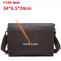 WESTAL Crazy Horse Leather Men's Briefcases Laptop Bag Office Bags for Men Cover Messenger Bags Men's Leather Bag Computer Bags
