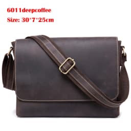 WESTAL Crazy Horse Leather Men's Briefcases Laptop Bag Office Bags for Men Cover Messenger Bags Men's Leather Bag Computer Bags