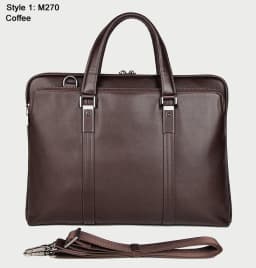 Luxury Genuine Leather Briefcase Men Leather Business Bag 15.6" Laptop Bag 14 Male Office Bag Document File Case Shoulder Bag