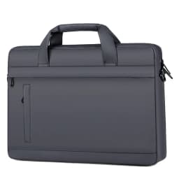 HOMEFISH 15-Inch Laptop Shoulder Bag, Waterproof Light Luxury Office Handbag, Men's Business Daily Messenger Bag