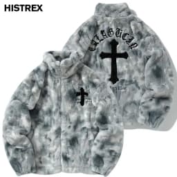 HISTREX Men Rabbit Fur Jacket Parkas,Hip Hop Fluffy Coat,Winter Fleece Overcoat,Harajuku Outerwear Streetwear,Korean Y2k Clothes