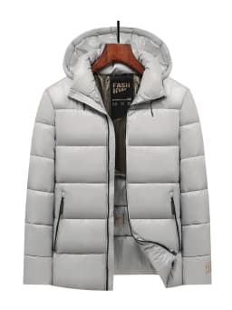 New Glossy Parkas Black Gold Short Cotton Jacket Mens Winter Shiny Parkas Warm Jacket with Hood Casual Quilted Puffer Jackets