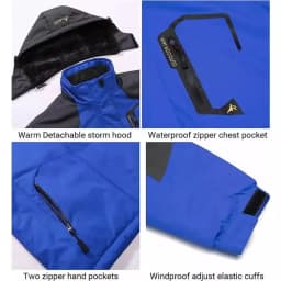 Male Windbreaker Ski Jackets Men's Winter Parkas Outdoor Jacket Thicken Fleece Quality Warm Waterproof Climb Men Thick Coat