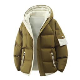 male Outerwear hooded jacket Men's winter loose jacket Cotton coat man fashion parkas Men windproof thick warm Down Jacket