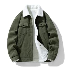 Men's Jackets and Coats Fashion Warm Corduroy Thick Coats 2026 Winter Fashion Men's Coats Down Jackets Men's Cotton Clothing