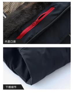 New Thick Velvet Parkas Coat Men Fashion Casual Fleece Warm Padded Jacket Winter Windproof Parkas Detachable Hooded Jacket