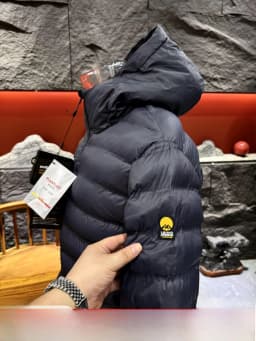 Italian High-End Outdoor Capsule Traveler Anti-Cold Clothing Seamless Glued Partition Filled Cotton Hat Men Cotton Jacket
