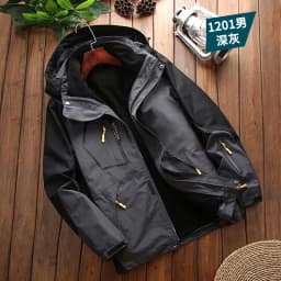 Windbreake Outdoor Fashion Casual Camping Men Waterproof Jacket Coat Two-pieces Sets 3 in 1 Jacket Male Fleece Outerwear