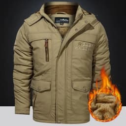 Military Thick Warm Outerwear Big Size 6XL Multi-pocket Men's Winter Jacket Fleece Linning Outdoor Parka Coat Hooded Windbreaker