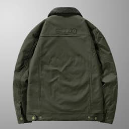 Men's Casual Lapel Jacket 2025 Autumn/Winter Thickened Washed Cotton Fleece Fashionable Men's Coat