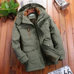Winter Parkas Men's Classic Jackets 6XL Mens Windbreaker Fleece Thick Warm Fur Coats Male Retro Hooded Streetwear Overcoats