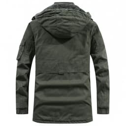 Men Washed Cotton Thick Fleece Casual New parka Winter Warm Varsity Jacket Men Parkas Coat Military Windproof Hooded Jackets Man
