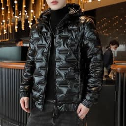 Winter Men's Warm Padded Jacket Fashion Men Cotton Thicken Parkas Hooded Coats Men Windbreaker Thermal Jackets Clothing 6XL