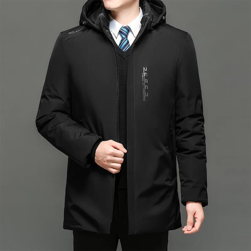 Hoodied Parka Clothes Thicken Fleece Zipper Mens Jackets Men Warm Winter Coat Men Plus Size New Waterproof Winter Jacket Men