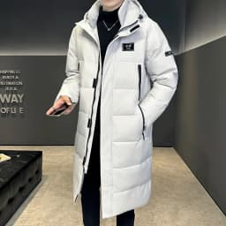 Long Thicken Outwear Parkas Jacket Men Winter Windbreaker Coats Male Clothing Long Jacket Brand Hooded Casual Windproof Parkas