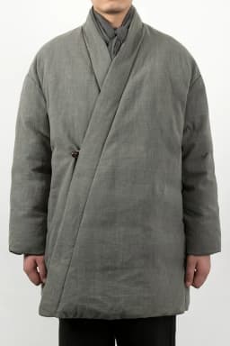 Tang Suit Cotton-Padded Jacket Men Chinese Stylethicken Coat Winter Vintage Solid Color Cotton Linen Outerwear Oriental Parkas