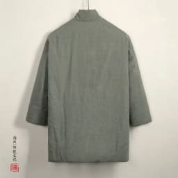 Tang Suit Cotton-Padded Jacket Men Chinese Stylethicken Coat Winter Vintage Solid Color Cotton Linen Outerwear Oriental Parkas